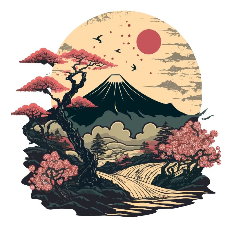 Asiatische Landschaft