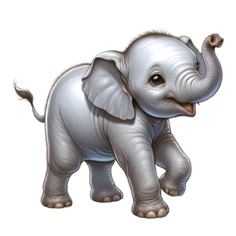 Conception d’éléphant mignon (bébé éléphant)
