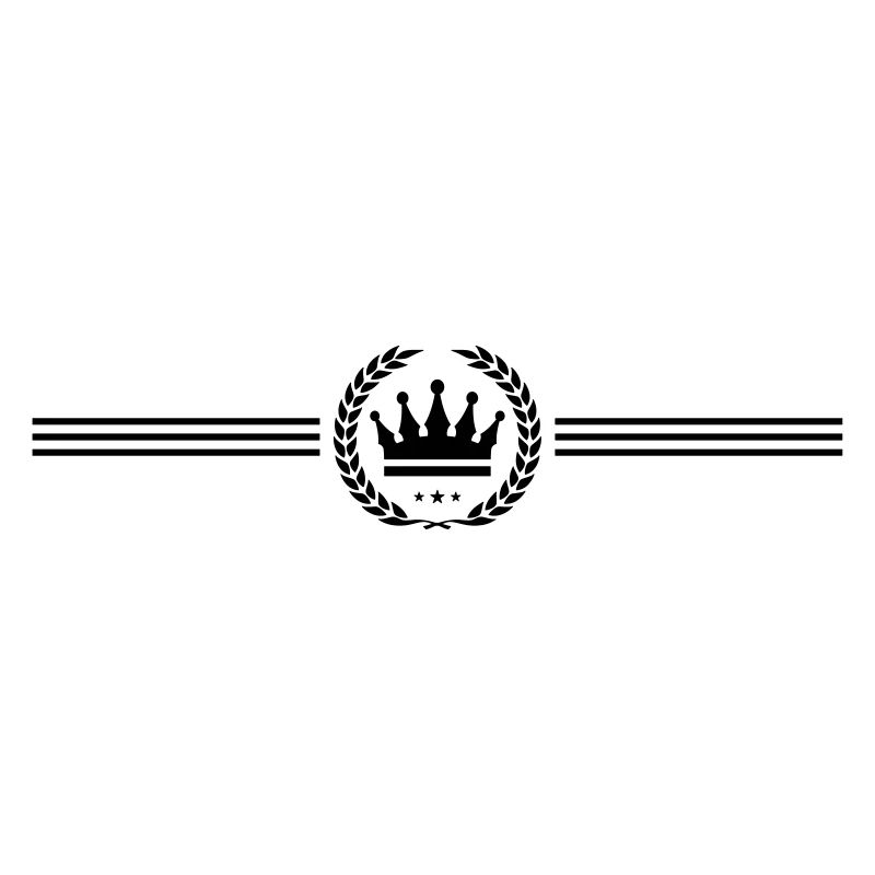 crown wreath line royal
