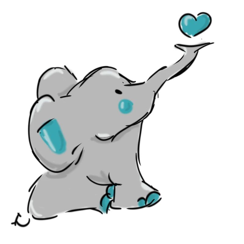 Süßer Elefant