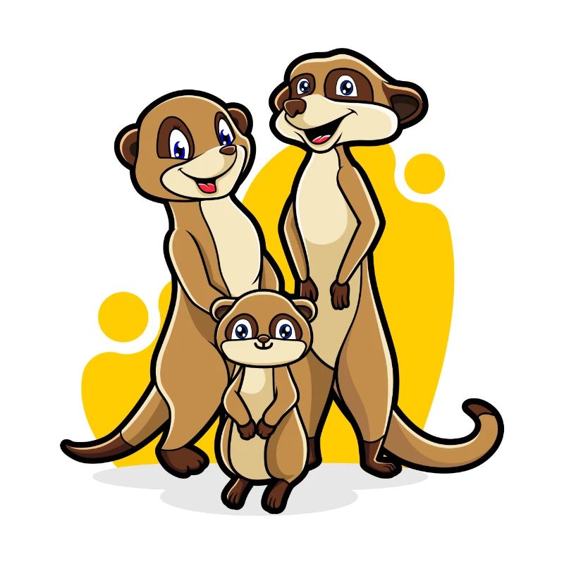 Erdmännchen Familie