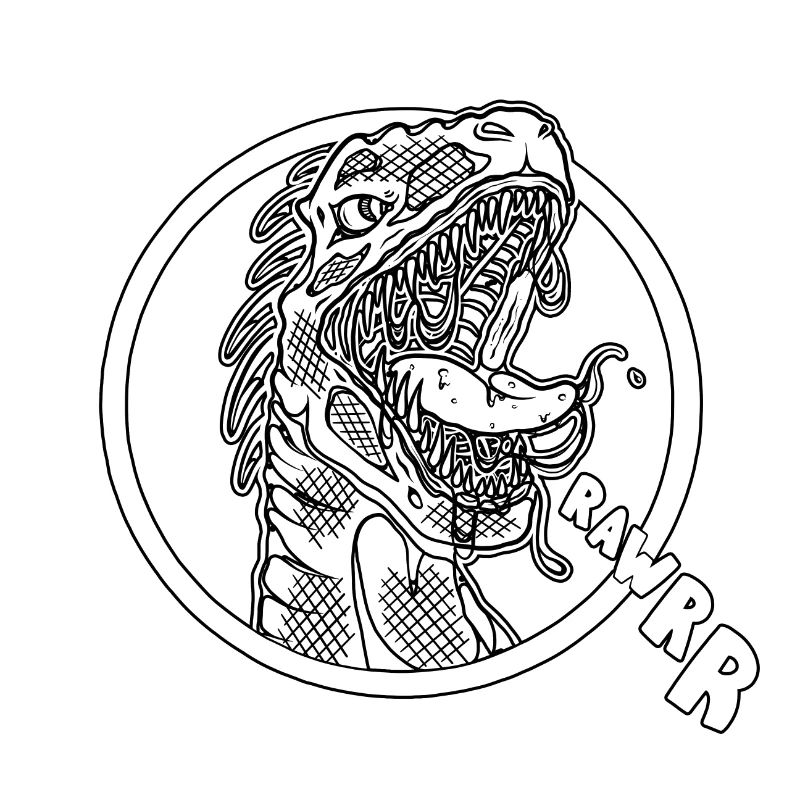 Dinosaurier T-Rex Rawr
