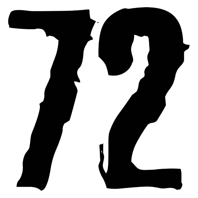 72 Zahl Trikot