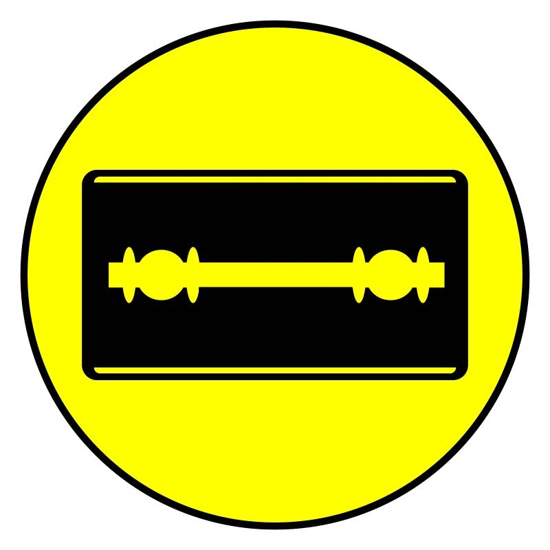 Rasierklinge Icon Kreis