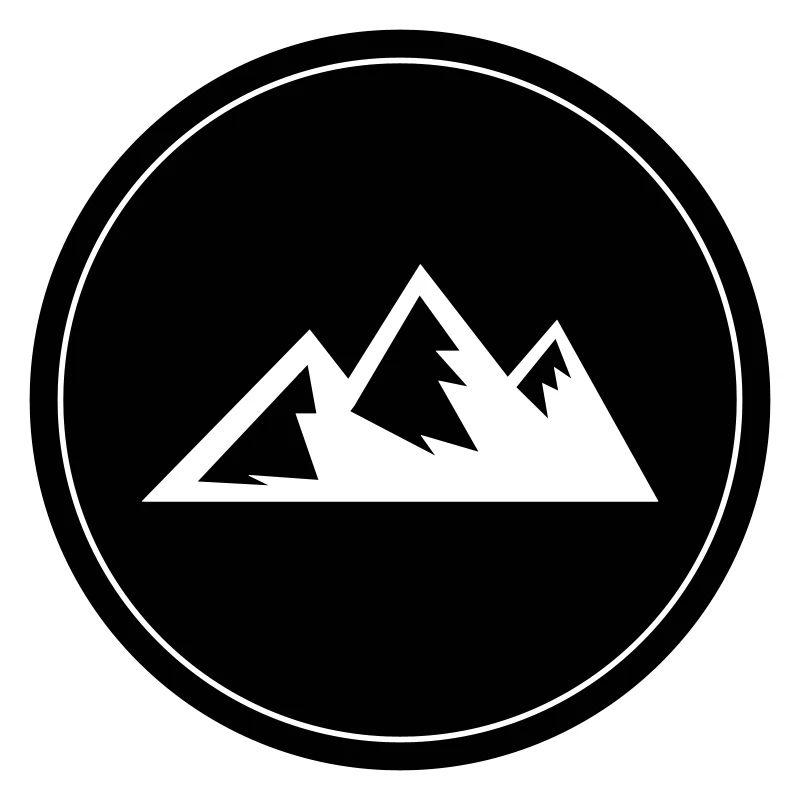 Mountain Icon Symbol Circle