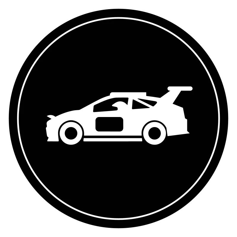 Auto Rennfahrer Kreis
