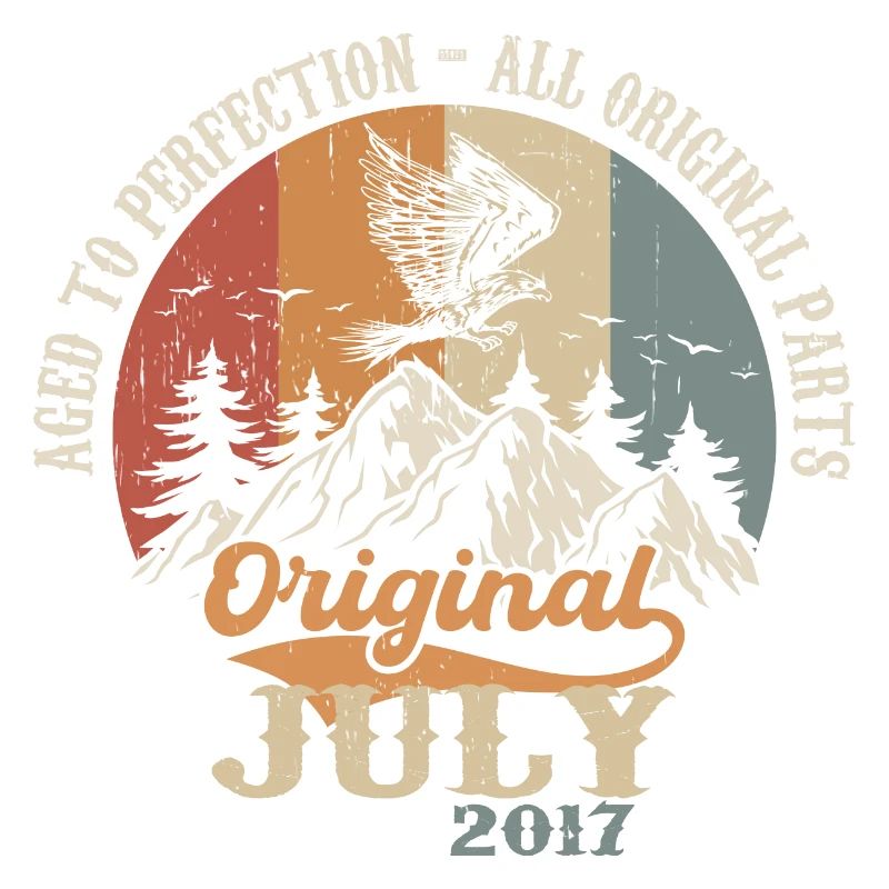 Juli 2017 Geburtstagsgeschenk Juli 2017 Original