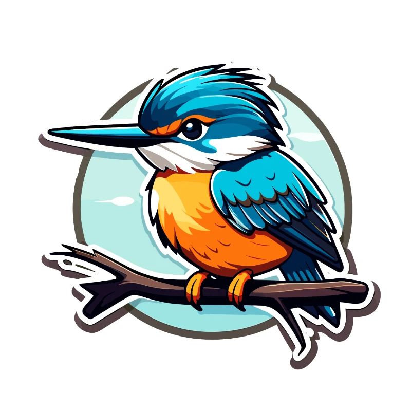 Eisvogel Vogel Zeichnung