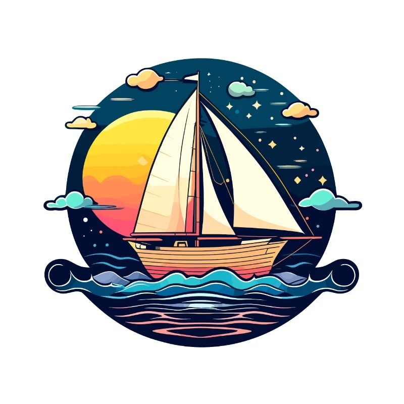 Segelboot Illustration