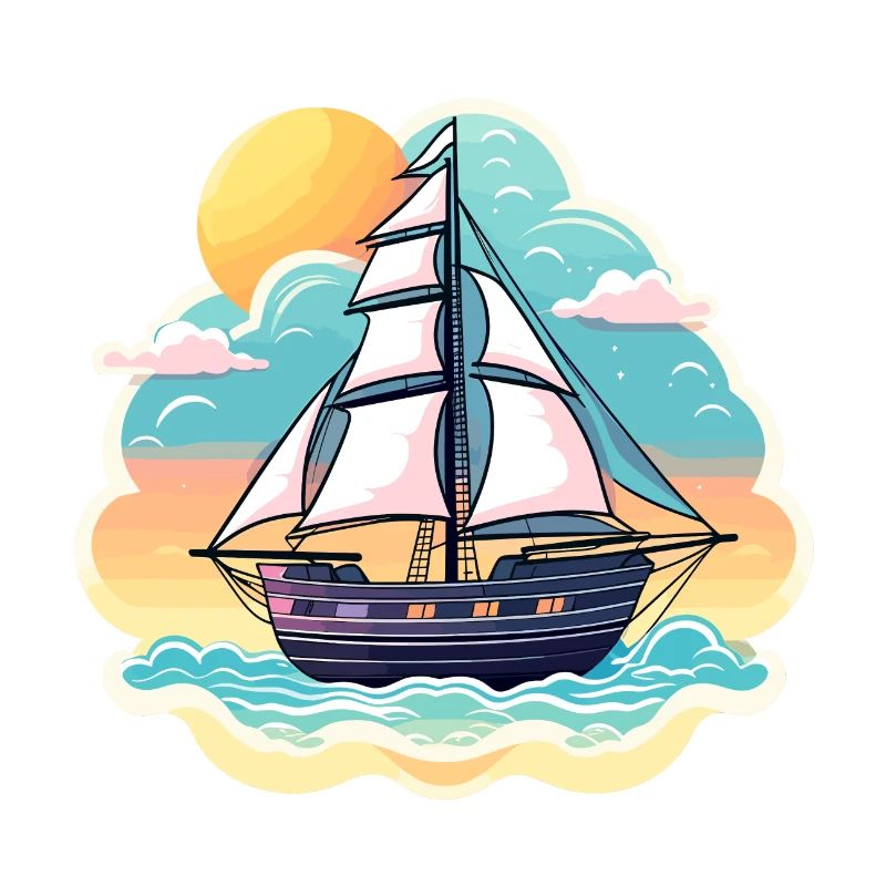 Segelboot Illustration