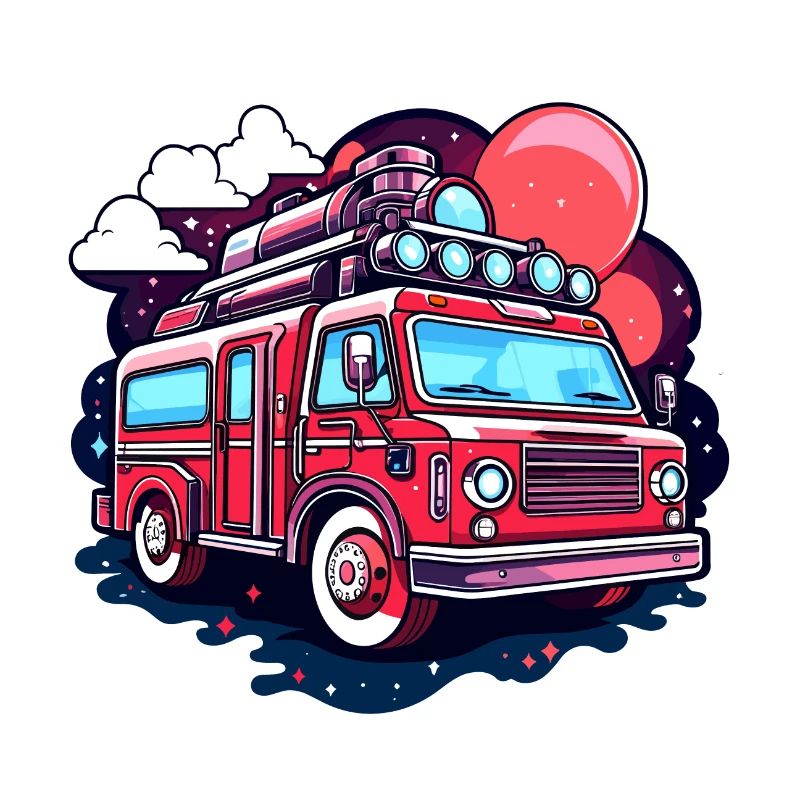 Feuerwehrauto Illustration