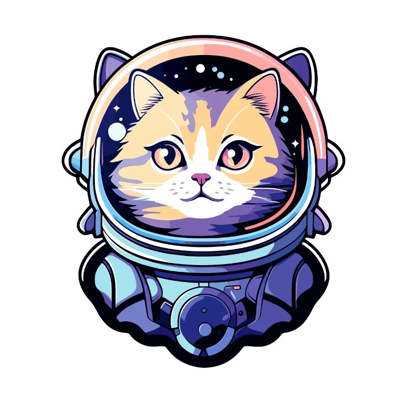 Katze Astronaut Illustration