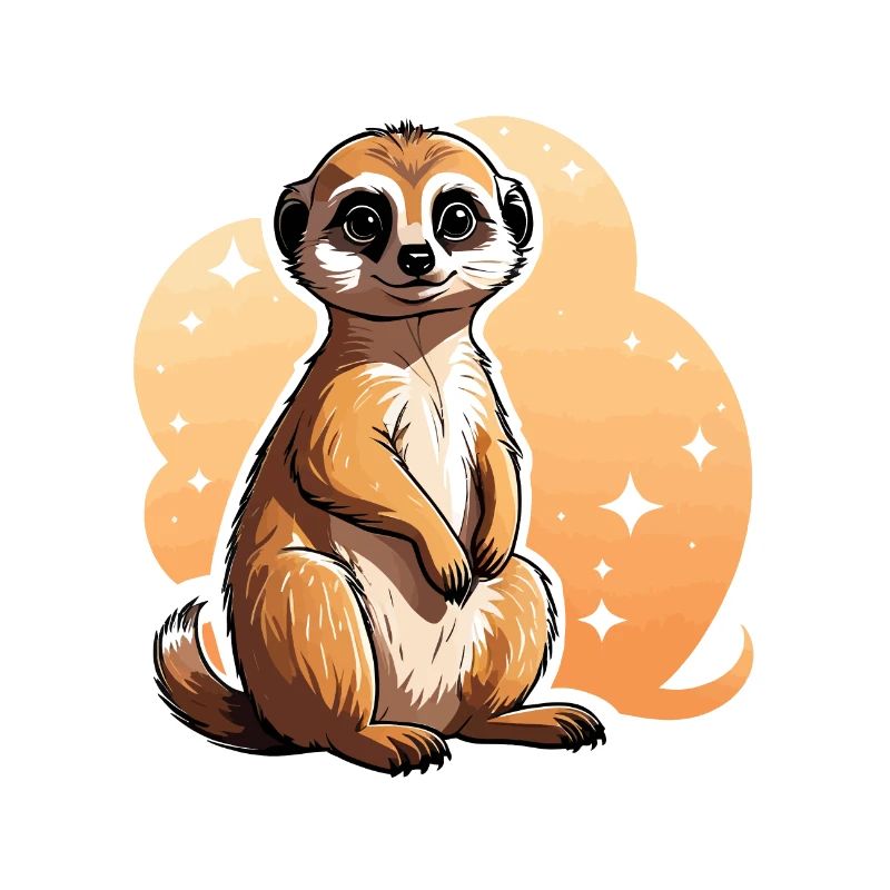 Erdmännchen Niedlich Illustration