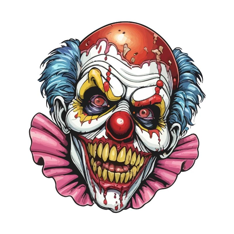 Zombie Clown Illustration