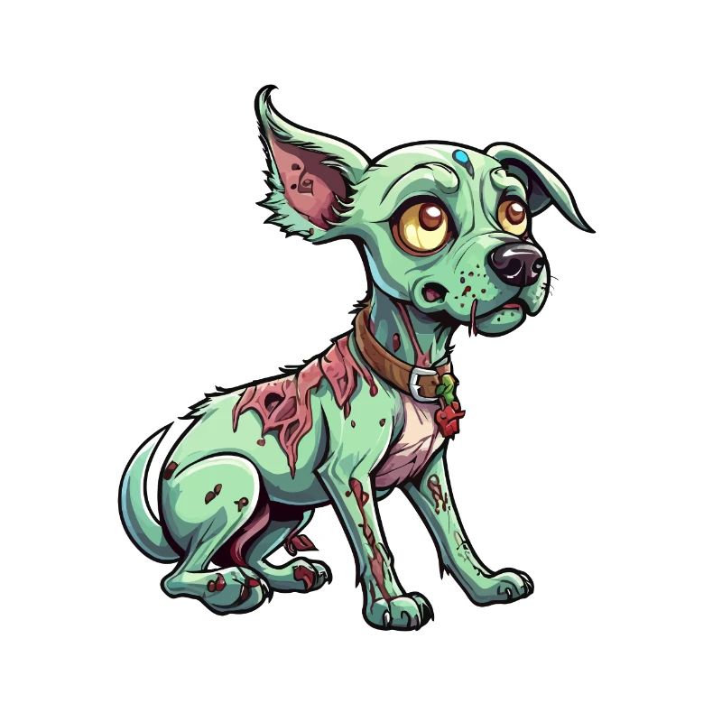 Zombie Hund Illustration