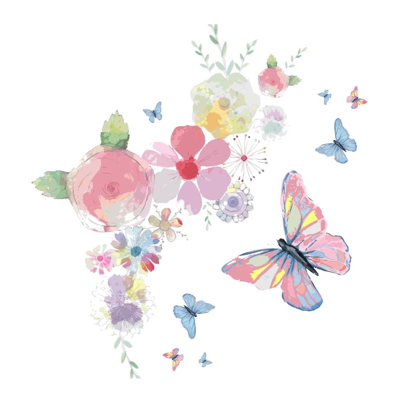 Schmetterlinge und Blumen