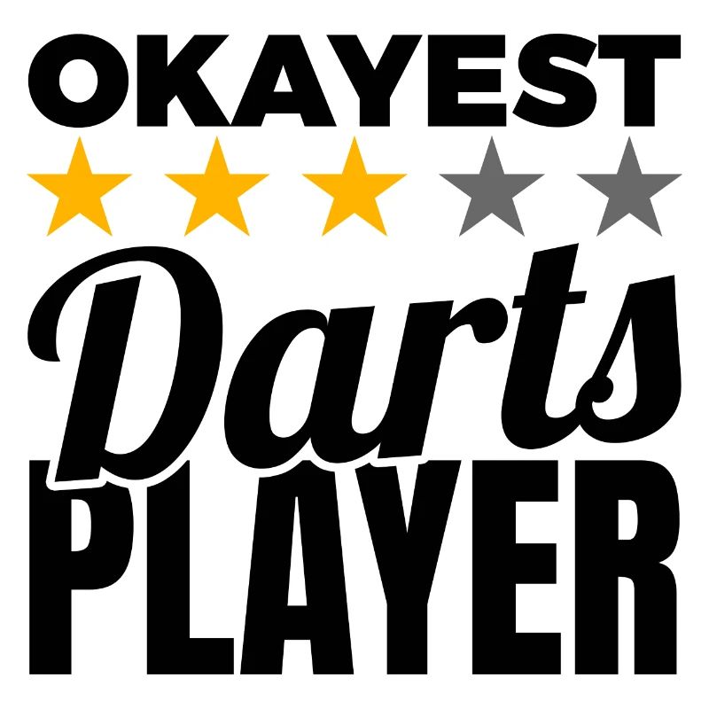 Lustiger Dartspieler
