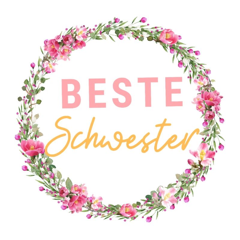 Beste Schwester! Personalisierbares Design