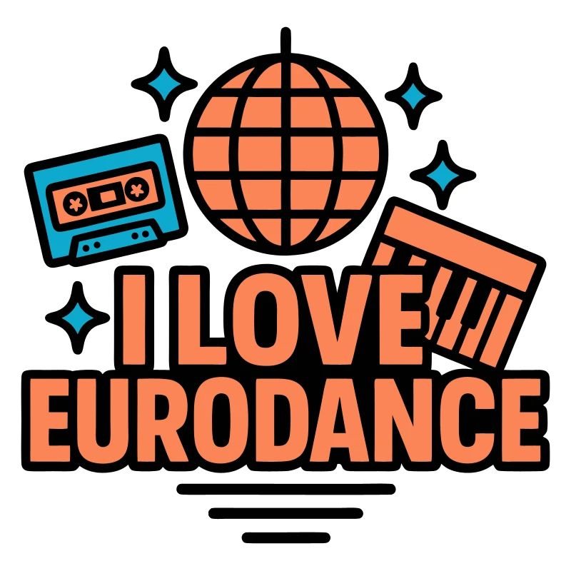 Eurodance Love Neon Design