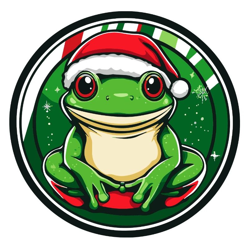 Frosch Weihnachten Comic
