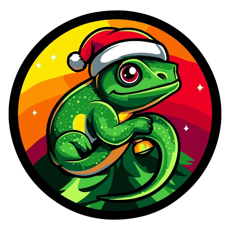 Santa Frosch Weihnachten