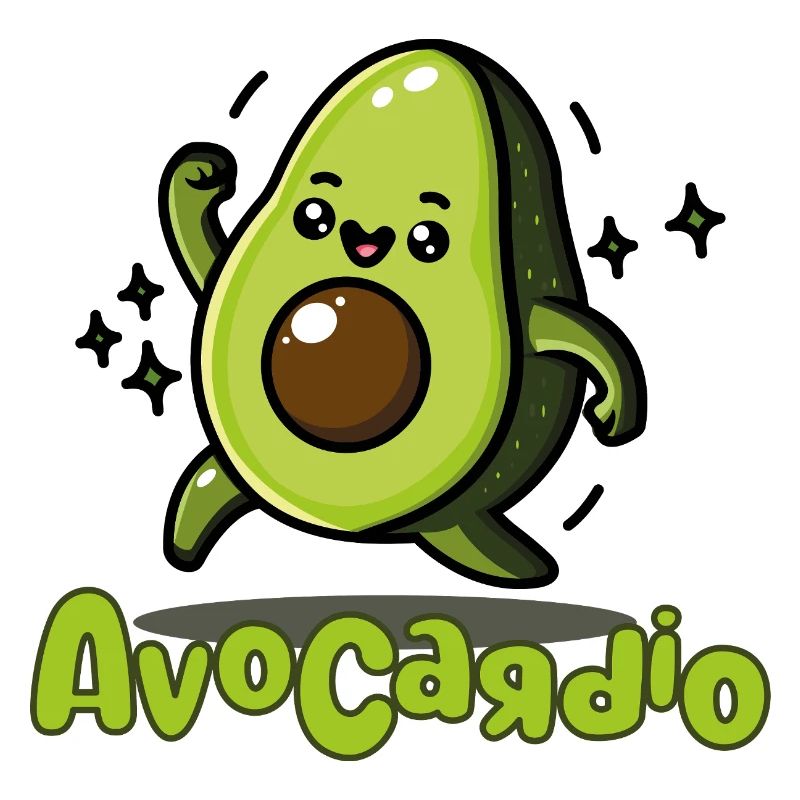 AvoCadío Avocado Cartoon