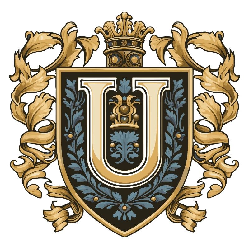 U Buchstabe Name Krone