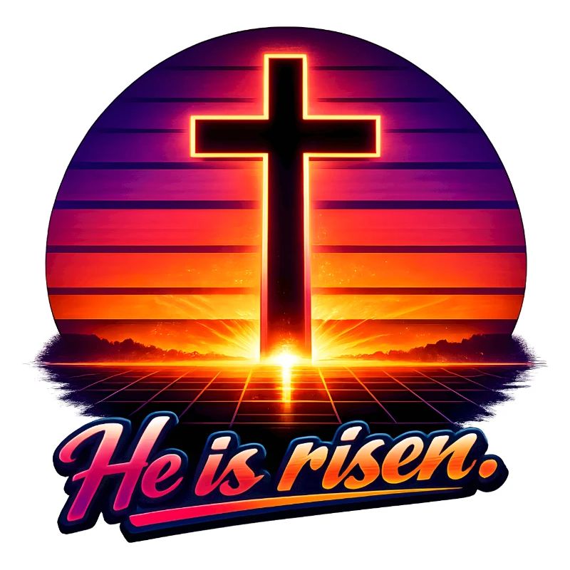 he is risen retro