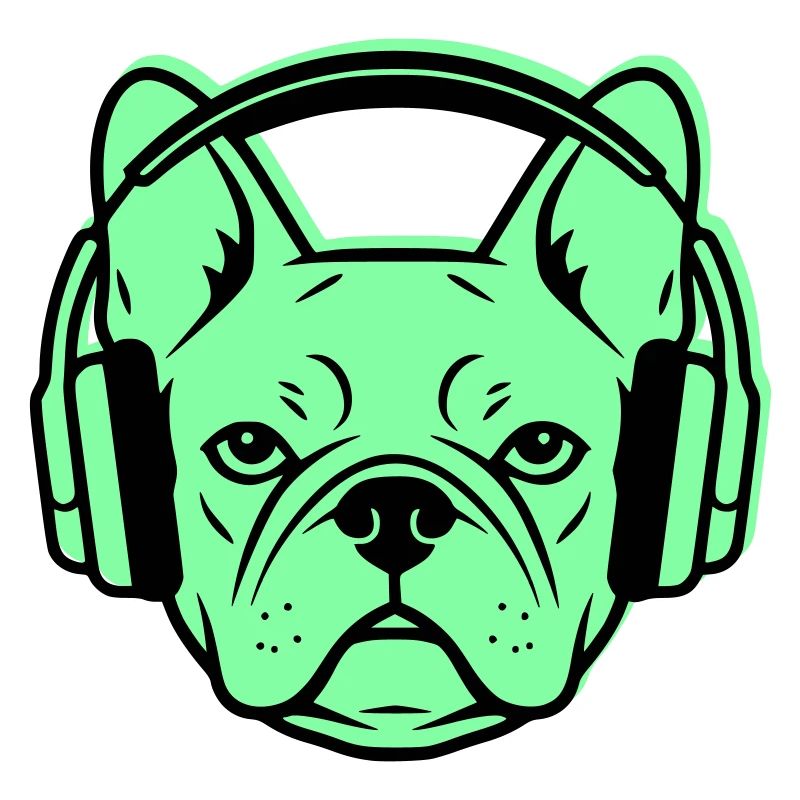 Frenchie DJ Kopfhörer Musik