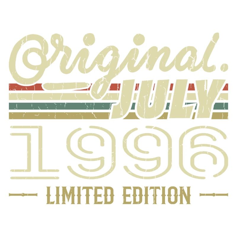 Juli 1996 Original Geburtstagsgeschenk 1996