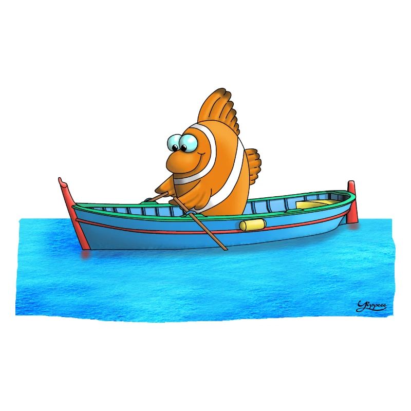 Lustiger Clownfisch