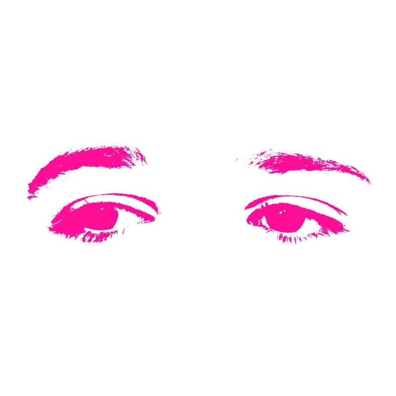 pinke Augen