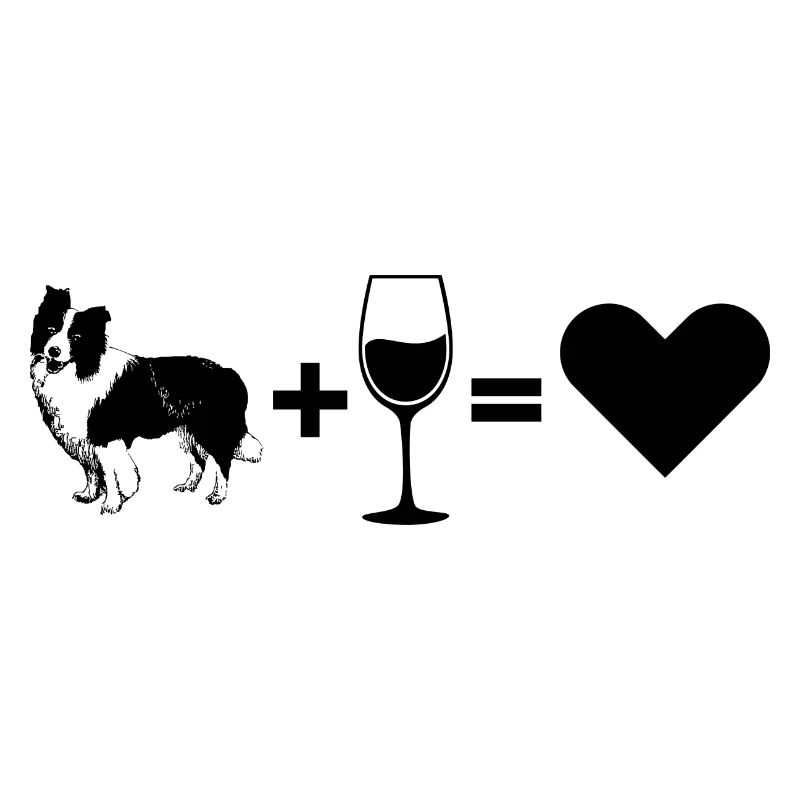 Border Collie Wine Coffee Gift