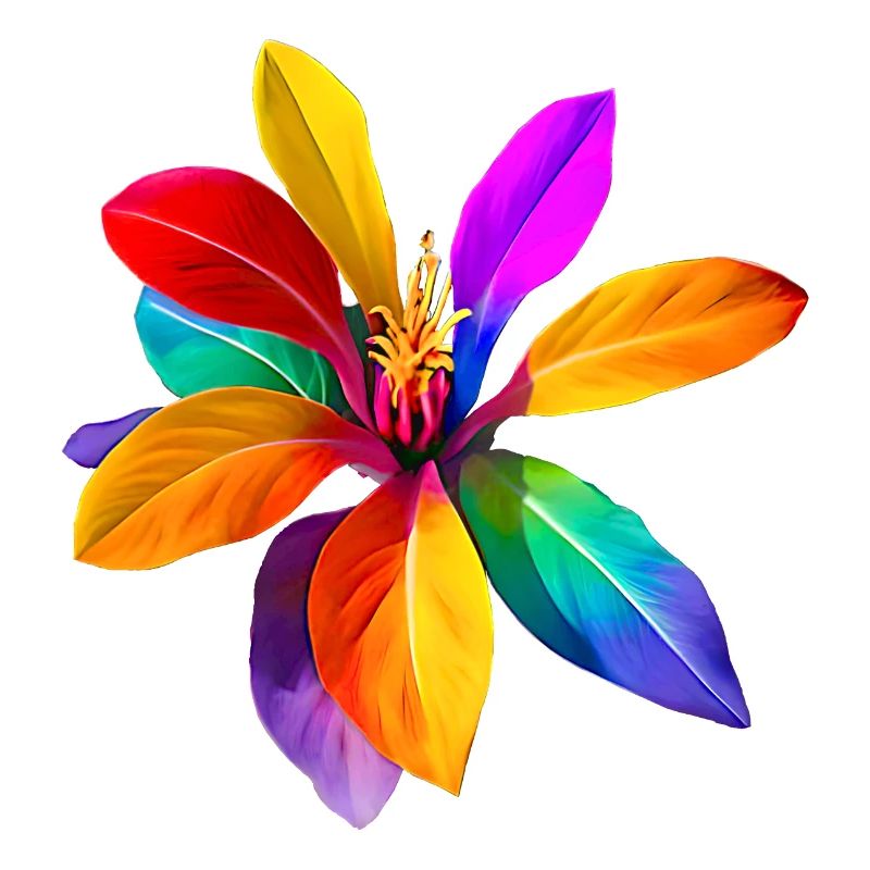Regenbogenblume aus Fantasialand