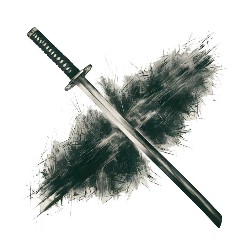 Kohlezeichnung von Katana