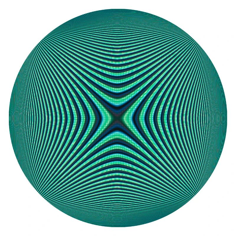 Circle with optical illusion