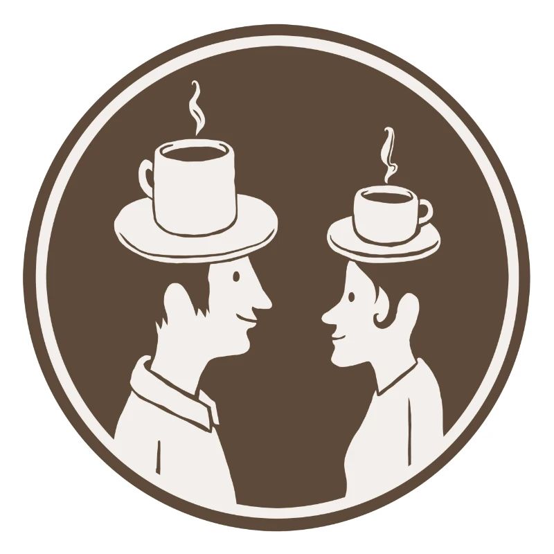 Kaffeehüte mit Rand