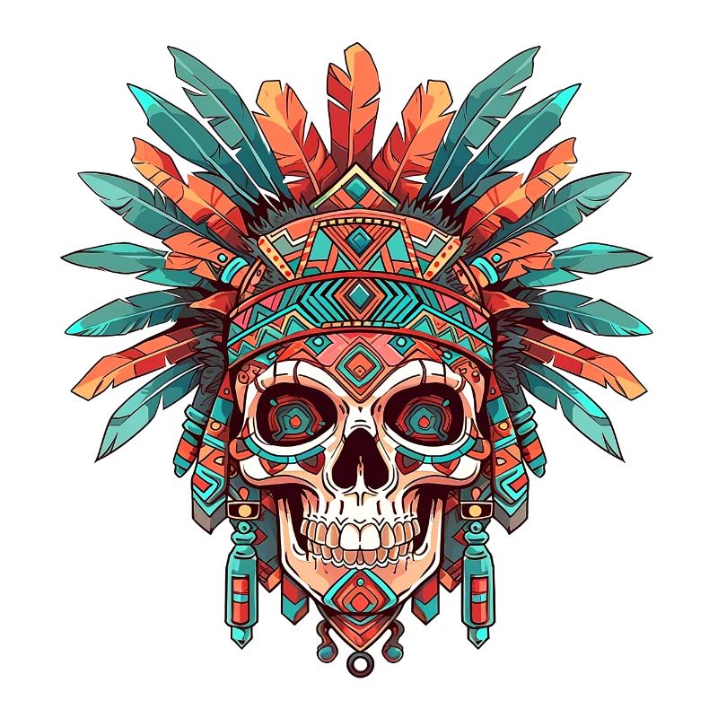 Aztekischer Totenkopf 001