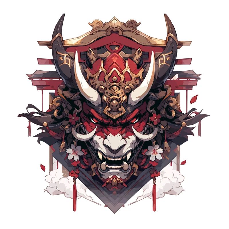 Futuristischer Samurai-Kriegerwolf