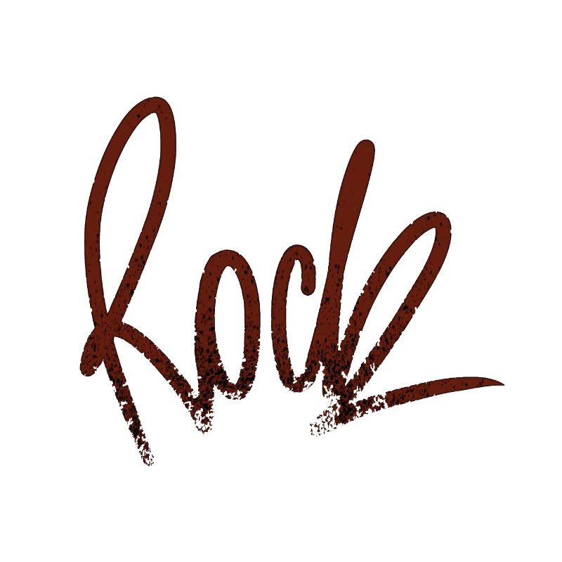 ROCK dunkle Felsinschrift