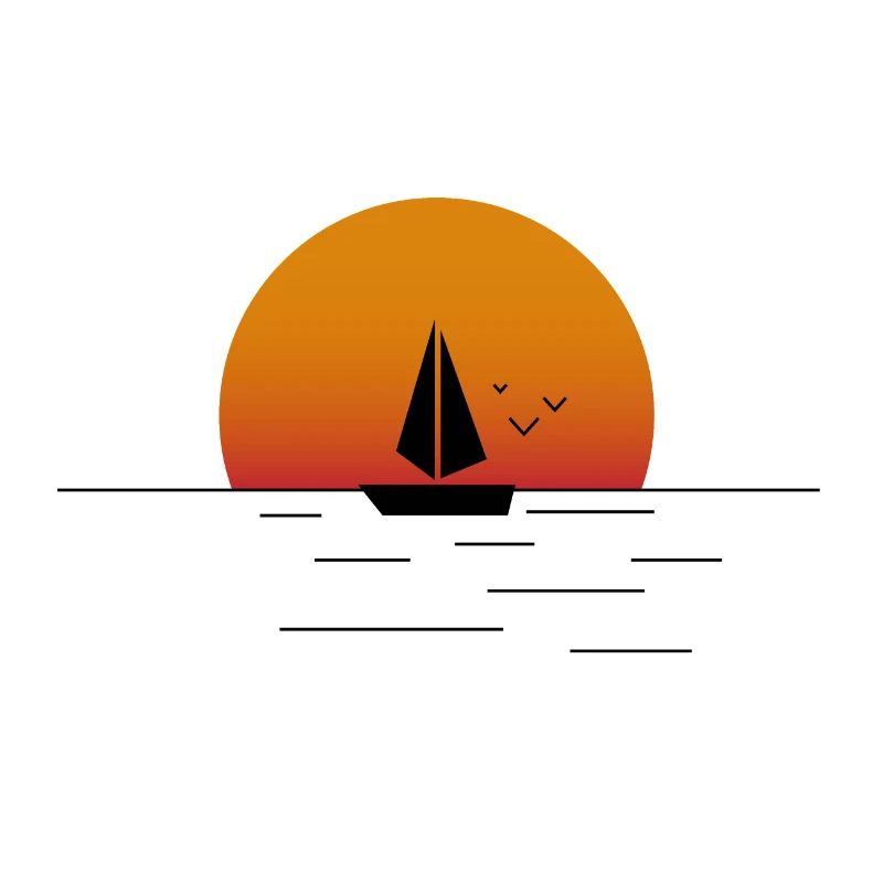 Segelboot am Meer