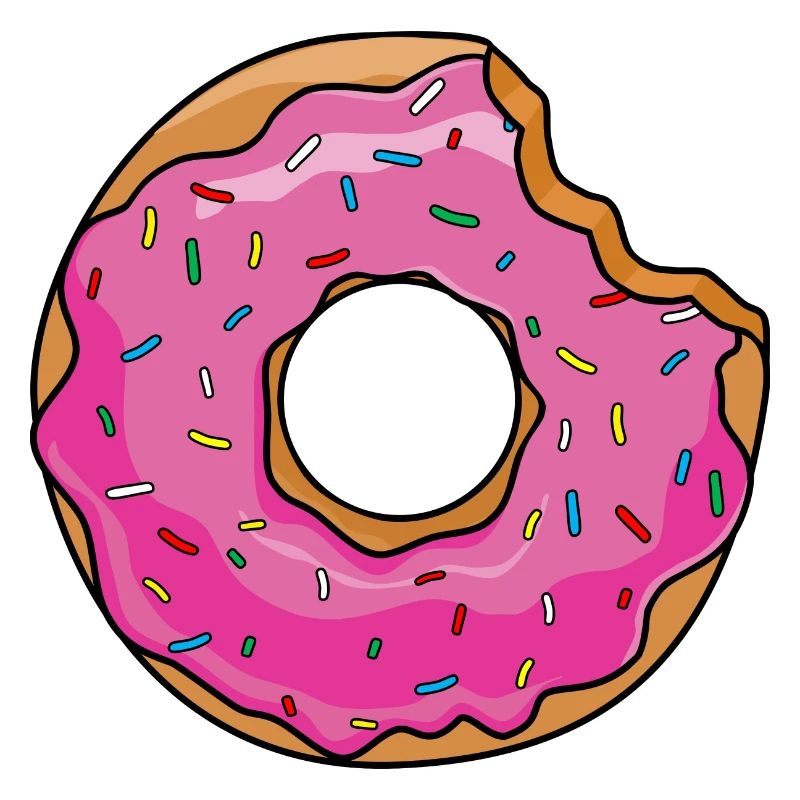 Donut mit Biss
