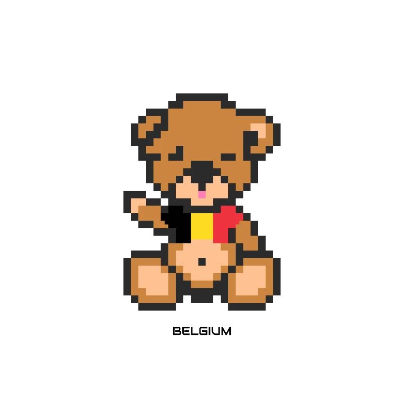 Pixel Bär Belgien