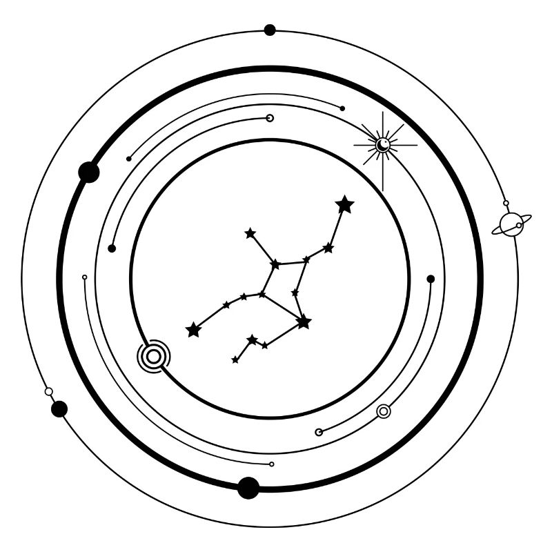 Mitternachts-Starburst-Silhouette