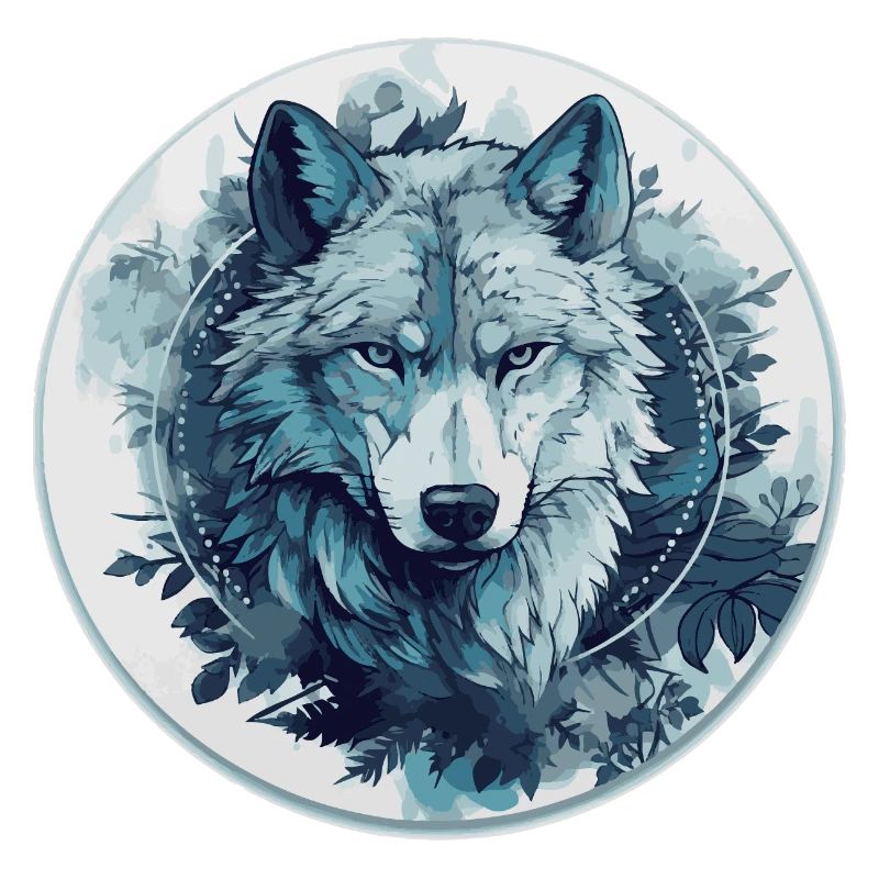 Mystischer Wolf im Mondlicht