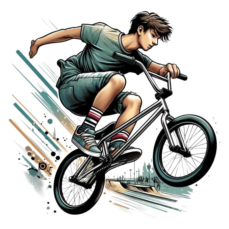 BMX Fahrrad Radfahrer