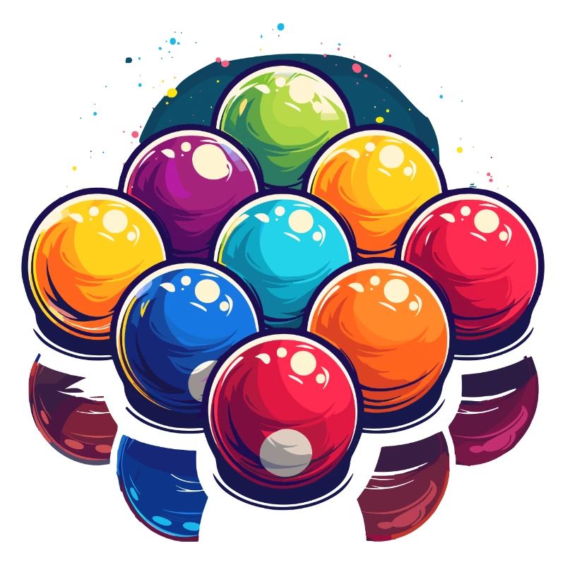 Billardkugeln Grafik