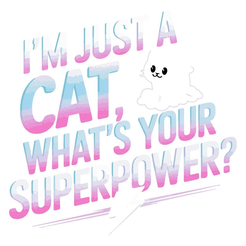 Conception de citation de dessin animé de chat stimulant