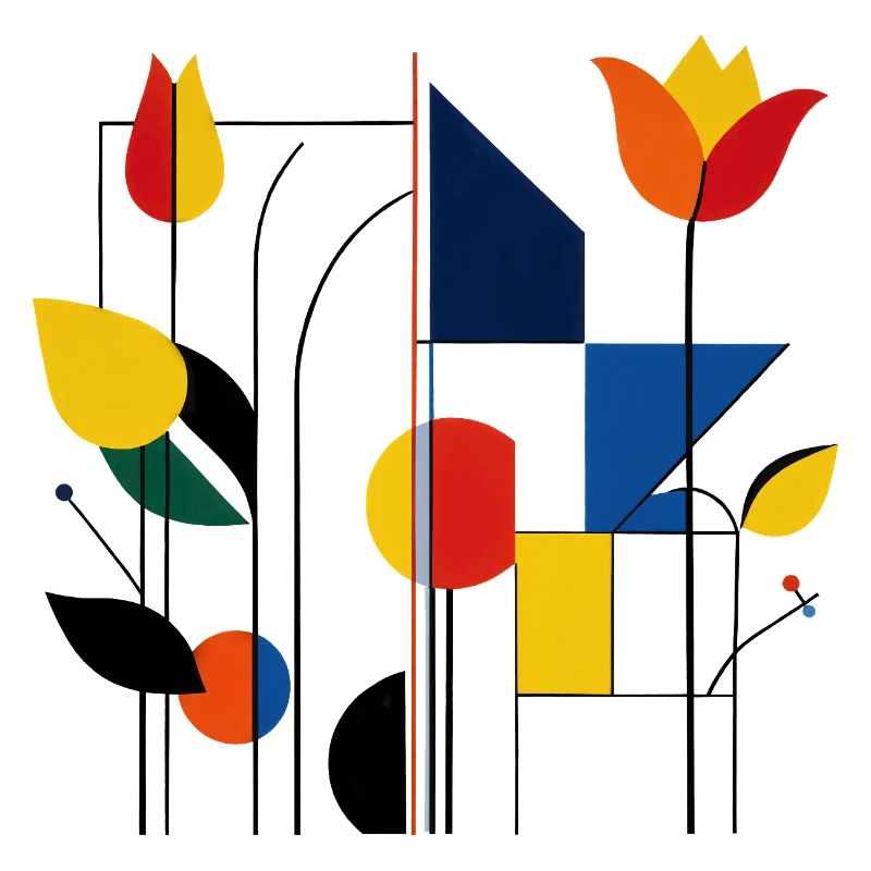 Tulpe Geometrisches Mosaik