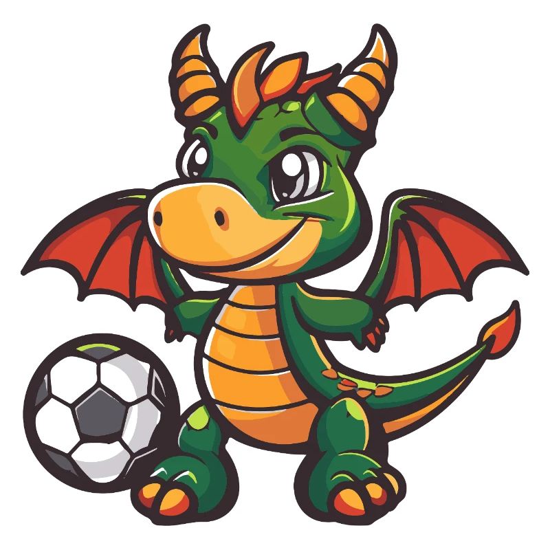Drache mit Ball